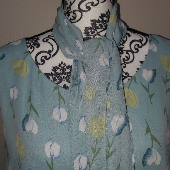 Kathie Lee collection size 16 dress with matching scarf - Picture 3 of 6